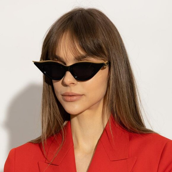 Valentino V-GOLDCUT - II VLS-114A 49 Women Sunglasses Titanium Black Gold Grey - Picture 2 of 12